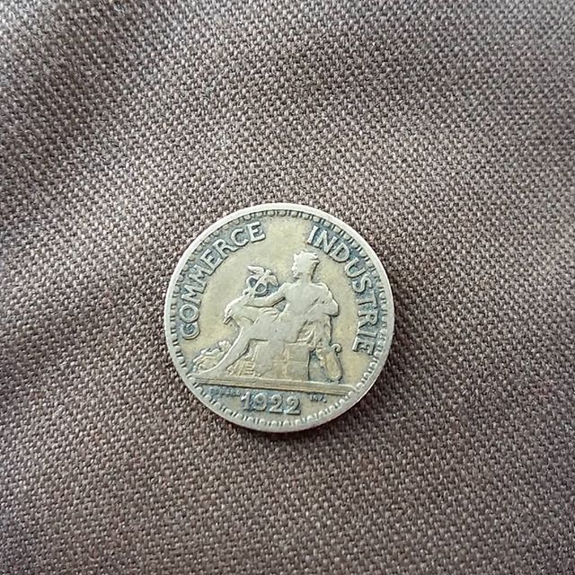 50 Centimes 1922 Rückseite